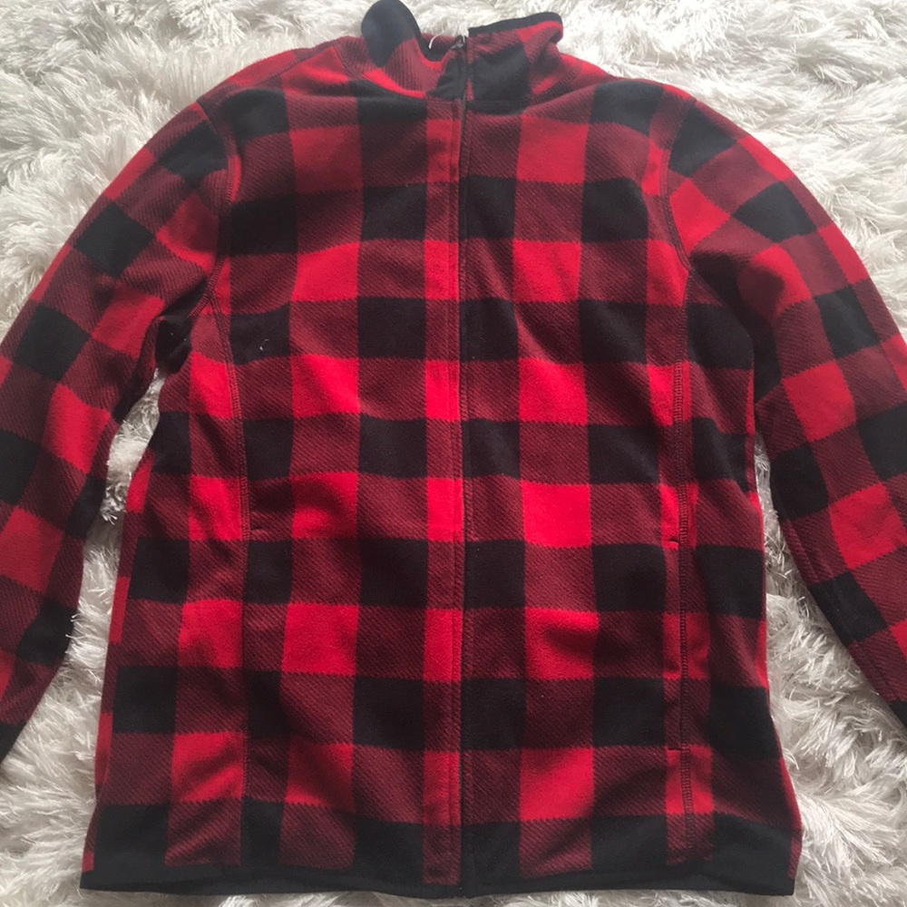 Fleece Plaid Jacket❤️🖤
